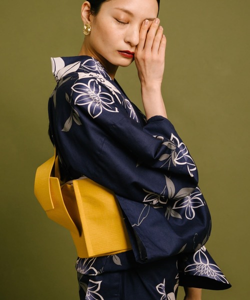 SENSE OF PLACE by URBAN RESEARCH（センスオブプレイスバイアーバンリサーチ）の「『WEB/一部店舗限定』浴衣2点セット（浴衣・レディース・ブルー系その他/ホワイト系その他/グリーン系その他・ONE）」の16枚目の写真