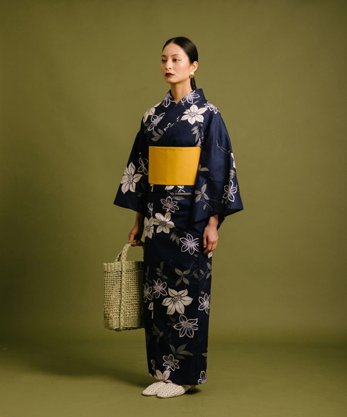 SENSE OF PLACE by URBAN RESEARCH（センスオブプレイスバイアーバンリサーチ）の「『WEB/一部店舗限定』浴衣2点セット（浴衣・レディース・ブルー系その他/ホワイト系その他/グリーン系その他・ONE）」の9枚目の写真