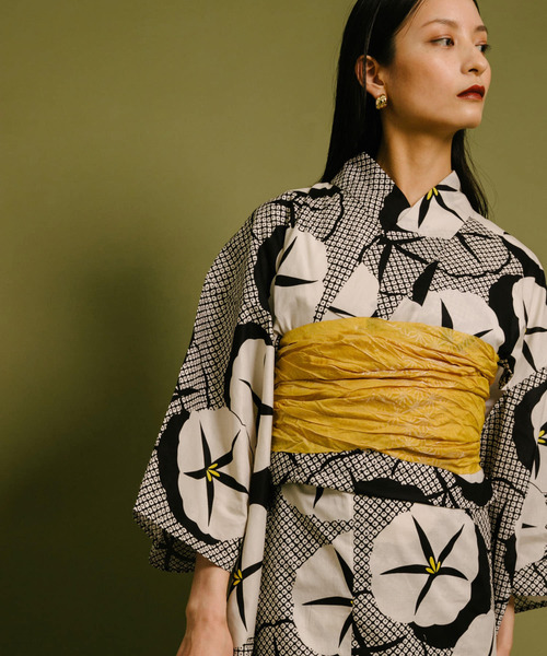 SENSE OF PLACE by URBAN RESEARCH（センスオブプレイスバイアーバンリサーチ）の「『WEB/一部店舗限定』浴衣2点セット（浴衣・レディース・ブルー系その他/ホワイト系その他/グリーン系その他・ONE）」の7枚目の写真