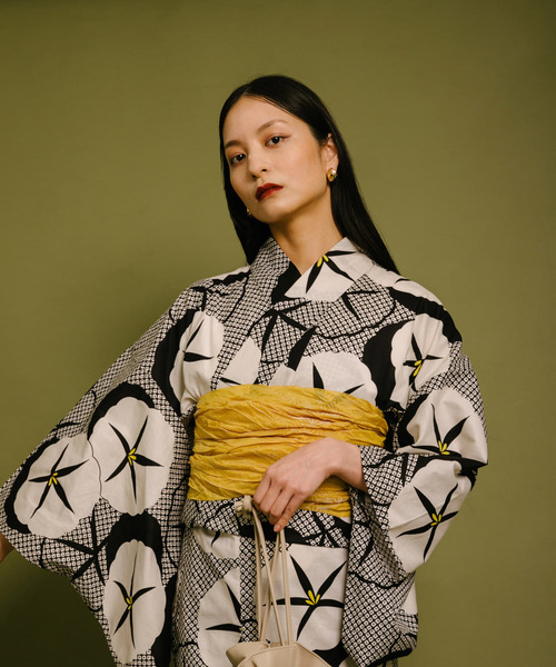 SENSE OF PLACE by URBAN RESEARCH（センスオブプレイスバイアーバンリサーチ）の「『WEB/一部店舗限定』浴衣2点セット（浴衣・レディース・ブルー系その他/ホワイト系その他/グリーン系その他・ONE）」の12枚目の写真