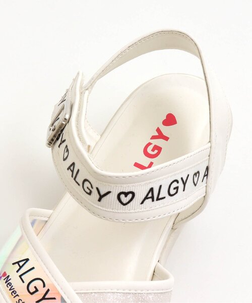 algy（アルジー）の「/(レ）PVCクロスサンダル（サンダル・キッズ・ブラック/オフホワイト・23/24/22/20/21）」の9枚目の写真