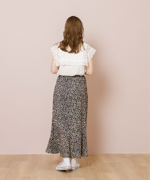 flower(フラワー)の「マーメイドスウィンギングスカート(スカート・レディース・ネイビー/イエロー・FREE)」の10枚目の写真