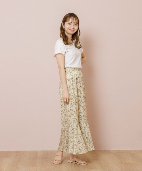 flower(フラワー)の「マーメイドスウィンギングスカート(スカート・レディース・ネイビー/イエロー・FREE)」の6枚目の写真