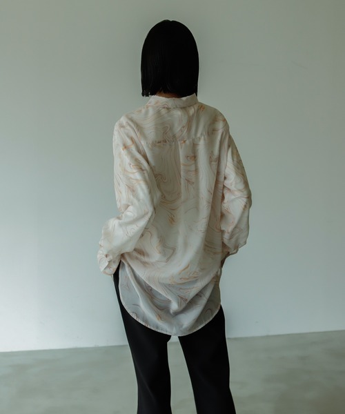 VACANCY（ヴァカンシー）の「アソート柄シアーオーバーシャツ（シャツ/ブラウス・レディース・オレンジ/その他/グレー/イエロー・FREE）」の16枚目の写真