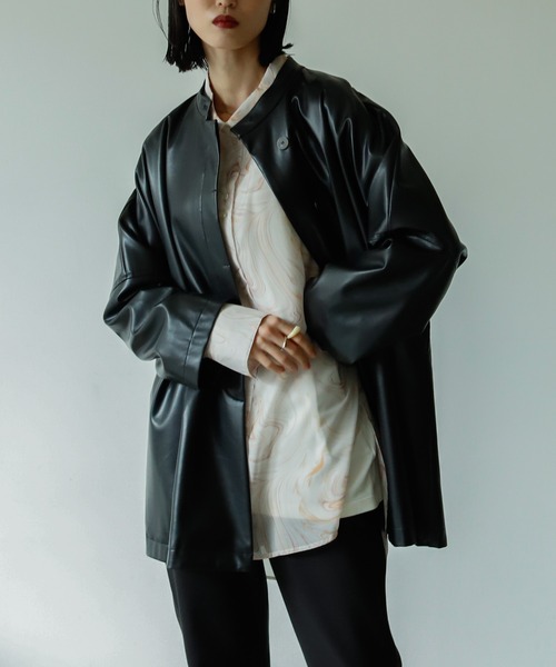 VACANCY（ヴァカンシー）の「アソート柄シアーオーバーシャツ（シャツ/ブラウス・レディース・オレンジ/その他/グレー/イエロー・FREE）」の19枚目の写真