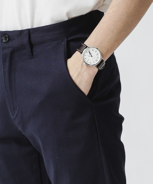 NANO universe(ナノユニバース)の「【WEB限定】ストレッチツイルアンクルテーパードチノ(チノパンツ・メンズ・ベージュ/ネイビー/ブラック・マルチサイズ)」の4枚目の写真