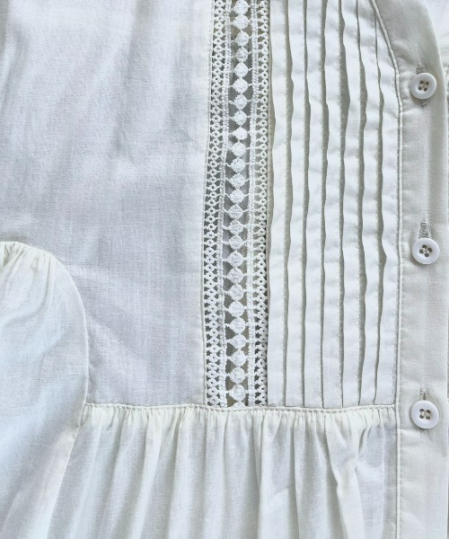 Libra Cue(リブラ キュー)の「梯子レースリラックスボリュームワンピース(ワンピース・レディース・ホワイト/ブラック/ネイビー・FREE)」の6枚目の写真