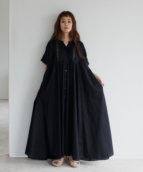 Libra Cue(リブラ キュー)の「梯子レースリラックスボリュームワンピース(ワンピース・レディース・ホワイト/ブラック/ネイビー・FREE)」の19枚目の写真