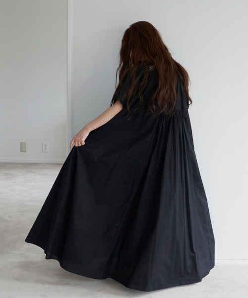 Libra Cue(リブラ キュー)の「梯子レースリラックスボリュームワンピース(ワンピース・レディース・ホワイト/ブラック/ネイビー・FREE)」の21枚目の写真