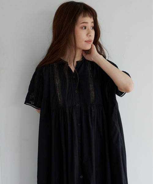 Libra Cue(リブラ キュー)の「梯子レースリラックスボリュームワンピース(ワンピース・レディース・ホワイト/ブラック/ネイビー・FREE)」の22枚目の写真