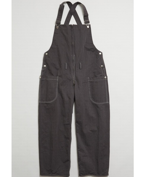 AlexanderLeeChang（アレキサンダーリーチャン）の「AlexanderLeeChang/アレキサンダーリーチャン OVERALLS 21 オーバーオール21 AC042106（サロペット/オーバーオール・メンズ・チャコールグレー/ベージュ/パープル・2/3）」の8枚目の写真