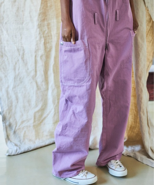 AlexanderLeeChang（アレキサンダーリーチャン）の「AlexanderLeeChang/アレキサンダーリーチャン OVERALLS 21 オーバーオール21 AC042106（サロペット/オーバーオール・メンズ・チャコールグレー/ベージュ/パープル・2/3）」の15枚目の写真