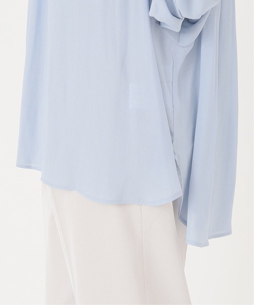 Simplicite（サンプリシテ）の「ウシロボタンギャザーブラウス（シャツ/ブラウス・レディース・サックスブルー/ベージュ・FREE）」の15枚目の写真