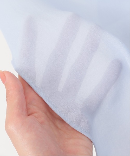 Simplicite（サンプリシテ）の「ウシロボタンギャザーブラウス（シャツ/ブラウス・レディース・サックスブルー/ベージュ・FREE）」の16枚目の写真