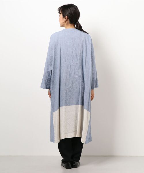 Plantation（プランテーション）の「ラックスcrepe / コート / L-line（チェスターコート・レディース・ベージュ/ネイビー/その他3・02）」の7枚目の写真