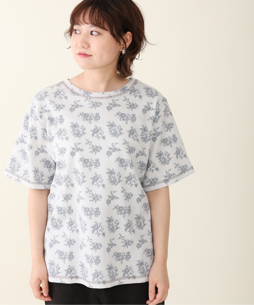 sakishimatokyo（サキシマトーキョー）の「【ZOZO限定】サキシマamp「レトロボタニカル柄配色TEE」（Tシャツ/カットソー・レディース・ブラック/ベージュ/グレー/オフホワイト/グリーン・FREE）」の18枚目の写真