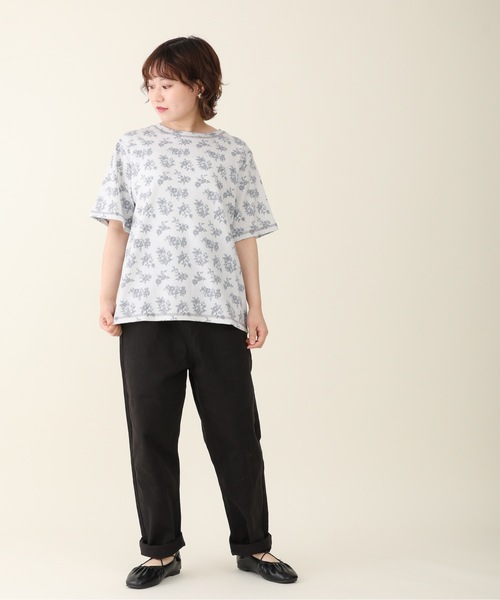 sakishimatokyo（サキシマトーキョー）の「【ZOZO限定】サキシマamp「レトロボタニカル柄配色TEE」（Tシャツ/カットソー・レディース・ブラック/ベージュ/グレー/オフホワイト/グリーン・FREE）」の21枚目の写真