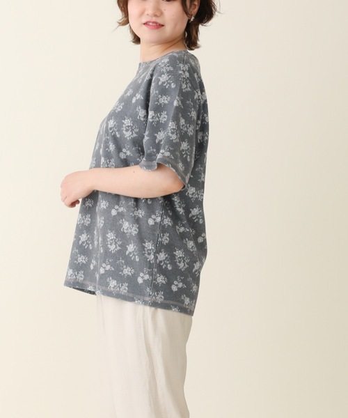 sakishimatokyo（サキシマトーキョー）の「【ZOZO限定】サキシマamp「レトロボタニカル柄配色TEE」（Tシャツ/カットソー・レディース・ブラック/ベージュ/グレー/オフホワイト/グリーン・FREE）」の13枚目の写真