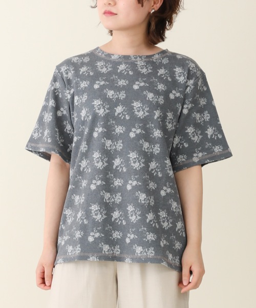 sakishimatokyo（サキシマトーキョー）の「【ZOZO限定】サキシマamp「レトロボタニカル柄配色TEE」（Tシャツ/カットソー・レディース・ブラック/ベージュ/グレー/オフホワイト/グリーン・FREE）」の11枚目の写真