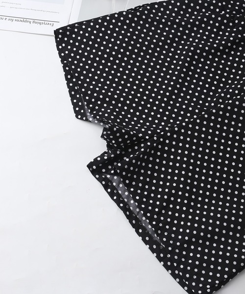 MAISON DE THERESE(メゾン ド テレーズ)の「水玉シフォンオールインワン(つなぎ/オールインワン・レディース・ブラック・M/LARGE)」の3枚目の写真