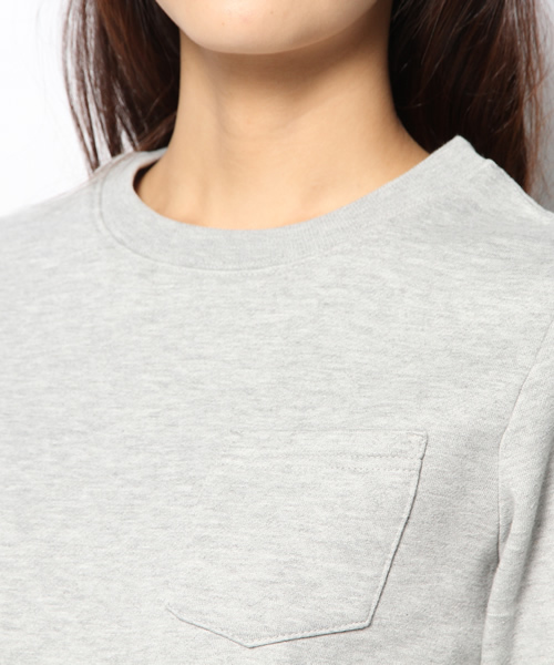 CIAOPANIC（チャオパニック）の「【RUSSELL】別注T/C裏毛ポケ付きP/O（スウェット・レディース・グレー/レッド/グリーン/チャコールグレー/ブルー・FREE/LARGE/MEDIUM）」の9枚目の写真