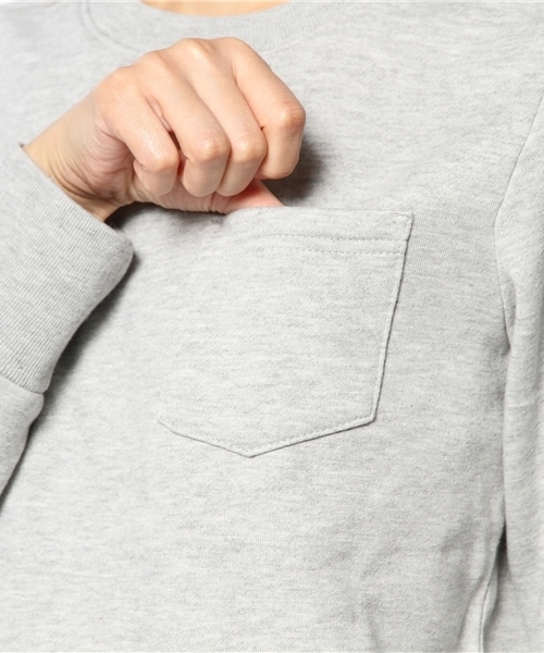CIAOPANIC（チャオパニック）の「【RUSSELL】別注T/C裏毛ポケ付きP/O（スウェット・レディース・グレー/レッド/グリーン/チャコールグレー/ブルー・FREE/LARGE/MEDIUM）」の11枚目の写真