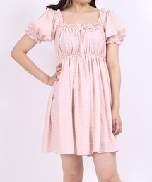 PUNYUS | 小花柄スクエアネックワンピース(ワンピース)