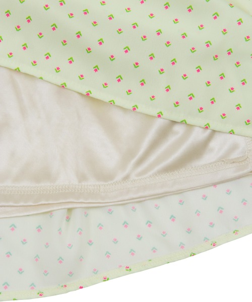 PUNYUS（プニュズ）の「小花柄スクエアネックワンピース（ワンピース・レディース・ブラック/グリーン/ライトイエロー/ライトピンク・1/2/4/3）」の15枚目の写真