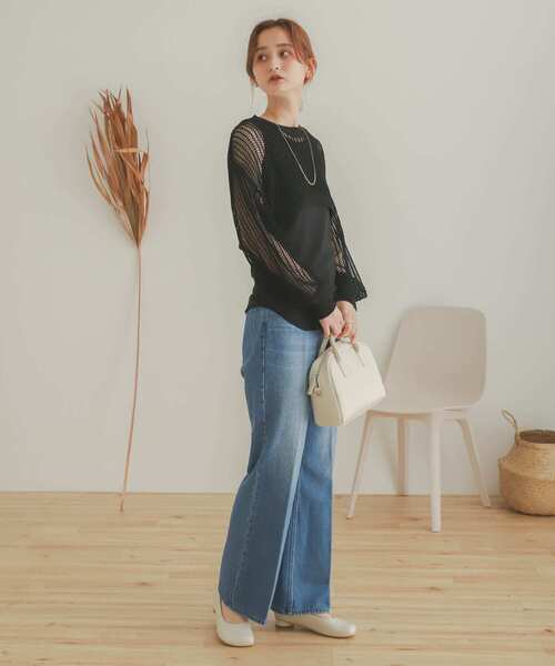 SENSE OF PLACE by URBAN RESEARCH（センスオブプレイスバイアーバンリサーチ）の「チャビートウパンプス（パンプス・レディース・ブラック/アイボリー/ベージュ・SMALL/LARGE/MEDIUM）」の4枚目の写真