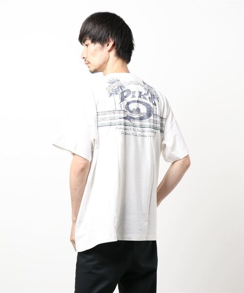 Piko(ピコ)の「【PIKO/ピコ】 プリントT゙シャツキングサイズ(ビッグサイズ) XXLーXXXL バックプリント(Tシャツ/カットソー・メンズ・オフホワイト/ネイビー/ブラック/エメラルド/アイボリー/ミント/ホワイト/ブルー系その他/オレンジ・XX-LARGE/XXX-LARGE)」の12枚目の写真