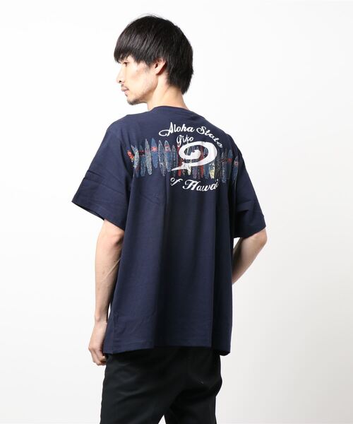 Piko(ピコ)の「【PIKO/ピコ】 プリントT゙シャツキングサイズ(ビッグサイズ) XXLーXXXL バックプリント(Tシャツ/カットソー・メンズ・オフホワイト/ネイビー/ブラック/エメラルド/アイボリー/ミント/ホワイト/ブルー系その他/オレンジ・XX-LARGE/XXX-LARGE)」の16枚目の写真