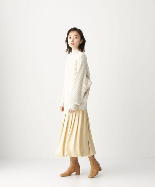 CITEN(シテン)の「<CITEN(シテン)> サテン バルーン スカート(スカート・レディース・クリーム/コバルトブルー/オリーブ・FREE)」の2枚目の写真