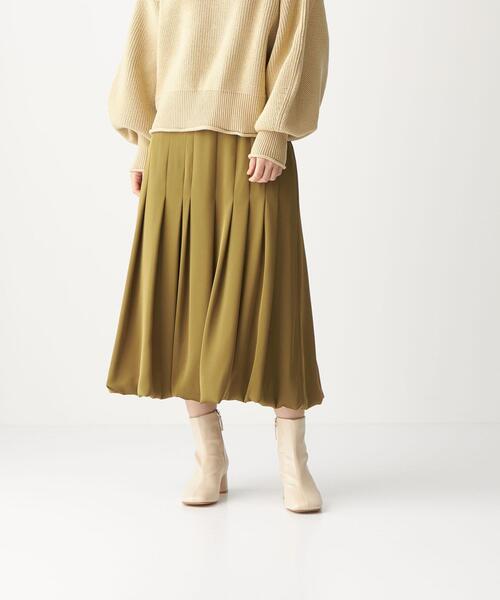 CITEN(シテン)の「<CITEN(シテン)> サテン バルーン スカート(スカート・レディース・クリーム/コバルトブルー/オリーブ・FREE)」の17枚目の写真