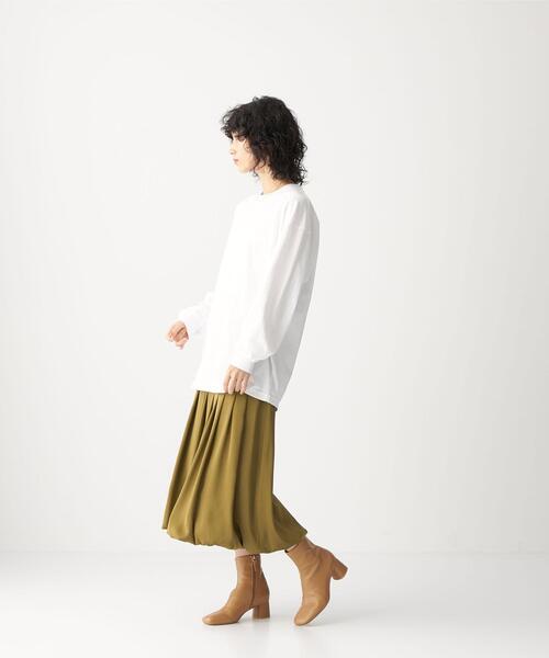 CITEN(シテン)の「<CITEN(シテン)> サテン バルーン スカート(スカート・レディース・クリーム/コバルトブルー/オリーブ・FREE)」の9枚目の写真
