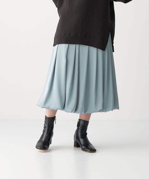 CITEN(シテン)の「<CITEN(シテン)> サテン バルーン スカート(スカート・レディース・クリーム/コバルトブルー/オリーブ・FREE)」の7枚目の写真