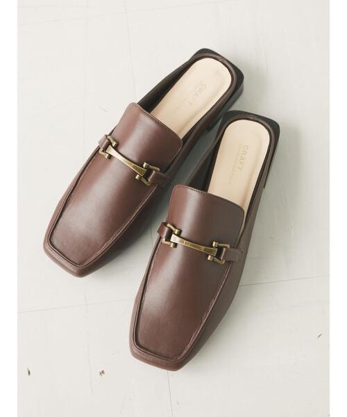 CRAFT STANDARD BOUTIQUE（クラフトスタンダードブティック）の「オーバーヒールビットローファーミュール　＊（ローファー・レディース・ブラック/ブラウン・M/L）」の8枚目の写真