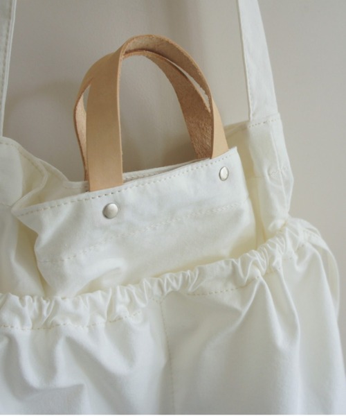 TIDEWAY（タイドウェイ）の「BAFU 2WAY TOTE/ショルダー TYP/S（ショルダーバッグ・レディース・ブラック/その他/ブラック×ブラック/ベージュ・FREE）」の8枚目の写真