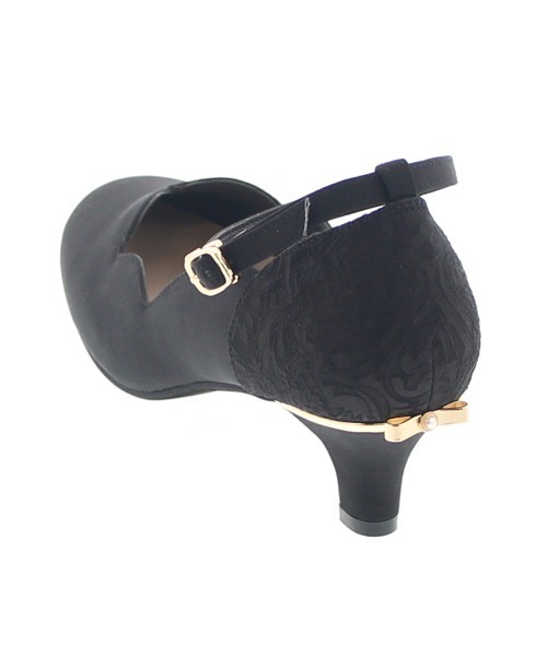 JELLY BEANS（ジェリービーンズ）の「ヒールリボンフラワーカットパンプス<ふわさら>(204-42717)JELLY BEANS(ジェリービーンズ)（パンプス・レディース・ブラック/ピンク/ダークベージュ/ライトグレー/スモークピンク・23/24/24.5/23.5/22.5/21.5/22/25/25.5）」の13枚目の写真