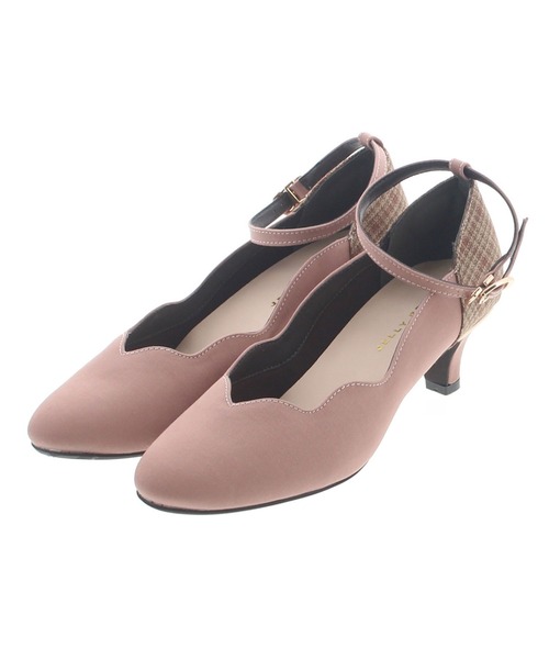 JELLY BEANS（ジェリービーンズ）の「ヒールリボンフラワーカットパンプス<ふわさら>(204-42717)JELLY BEANS(ジェリービーンズ)（パンプス・レディース・ブラック/ピンク/ダークベージュ/ライトグレー/スモークピンク・23/24/24.5/23.5/22.5/21.5/22/25/25.5）」の22枚目の写真