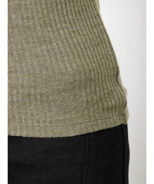 EMODA（エモダ）の「クロップカバートップ（Tシャツ/カットソー・レディース・ブラック/カーキ/ブラウン・FREE）」の21枚目の写真