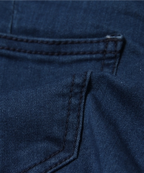 WEGO（ウィゴー）の「WEGO/レースアップハイウエストスキニーパンツ（デニムパンツ・レディース・インディゴブルー/ダークインディゴブルー/ライトインディゴブルー・MEDIUM/LARGE）」の9枚目の写真