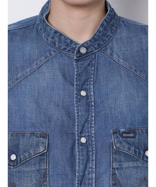 Ungrid（アングリッド）の「Wrangler別注 リメイクデニムシャツ（シャツ/ブラウス・レディース・ブラック/ブルー・FREE）」の18枚目の写真