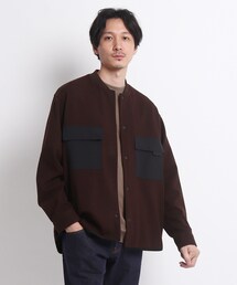 TAKEO KIKUCHI | ブークレ ジャージ ミリタリー シャツ(ブルゾン)