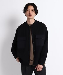 TAKEO KIKUCHI | ブークレ ジャージ ミリタリー シャツ(ブルゾン)