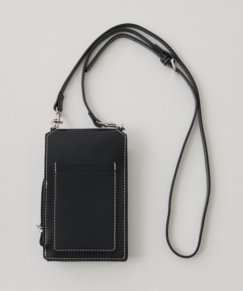 COLONY 2139（コロニートゥーワンスリーナイン）の「フラップ付きスマホショルダー（ショルダーバッグ・レディース・ブラック/モカ・FREE）」の15枚目の写真