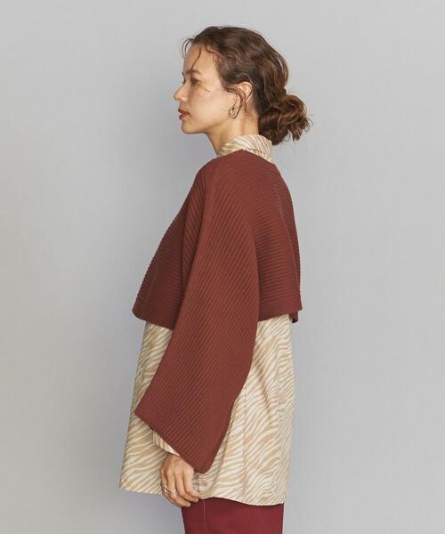 BEAUTY&YOUTH UNITED ARROWS(ビューティーアンドユースユナイテッドアローズ)の「BY リブニットベスト -2WAY/ウォッシャブル-(ベスト・レディース・ダークブラウン/オフホワイト/オレンジ系その他・FREE)」の13枚目の写真