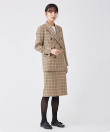 KASHIYAMA | ＜ウォッシャブル＞ウルコ チェックダブルジャケット(テーラードジャケット)