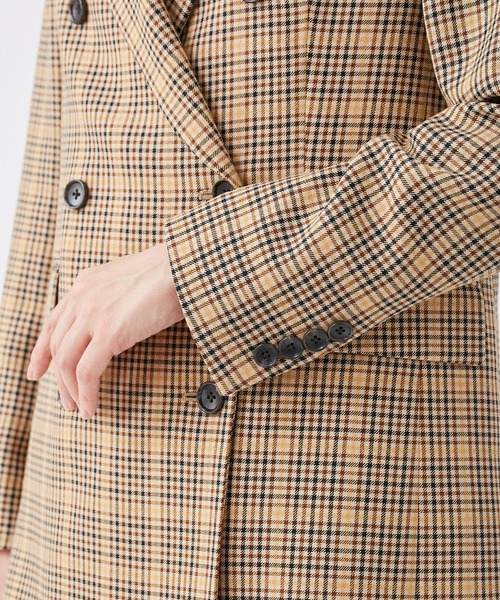 KASHIYAMA（カシヤマ）の「＜ウォッシャブル＞ウルコ チェックダブルジャケット（テーラードジャケット・レディース・ブラウン系その他/ベージュ系その他・マルチサイズ）」の11枚目の写真