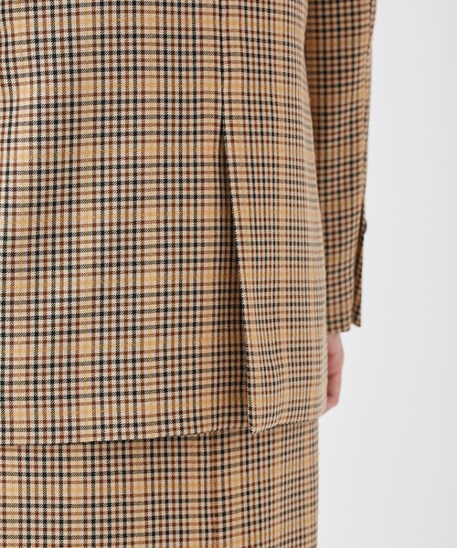 KASHIYAMA（カシヤマ）の「＜ウォッシャブル＞ウルコ チェックダブルジャケット（テーラードジャケット・レディース・ブラウン系その他/ベージュ系その他・マルチサイズ）」の14枚目の写真