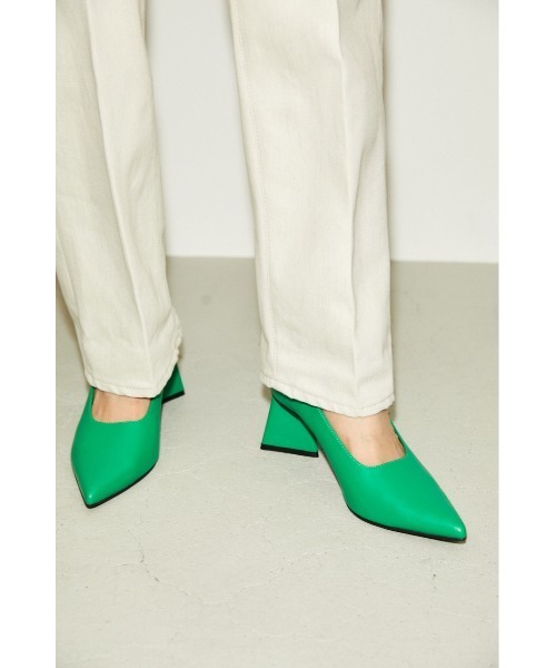 THROW by SLY（スローバイスライ）の「THROW POINTED HEEL PUMPS ポインテッドヒール パンプス（パンプス・レディース・ベージュ/グリーン・SMALL/MEDIUM/LARGE）」の9枚目の写真